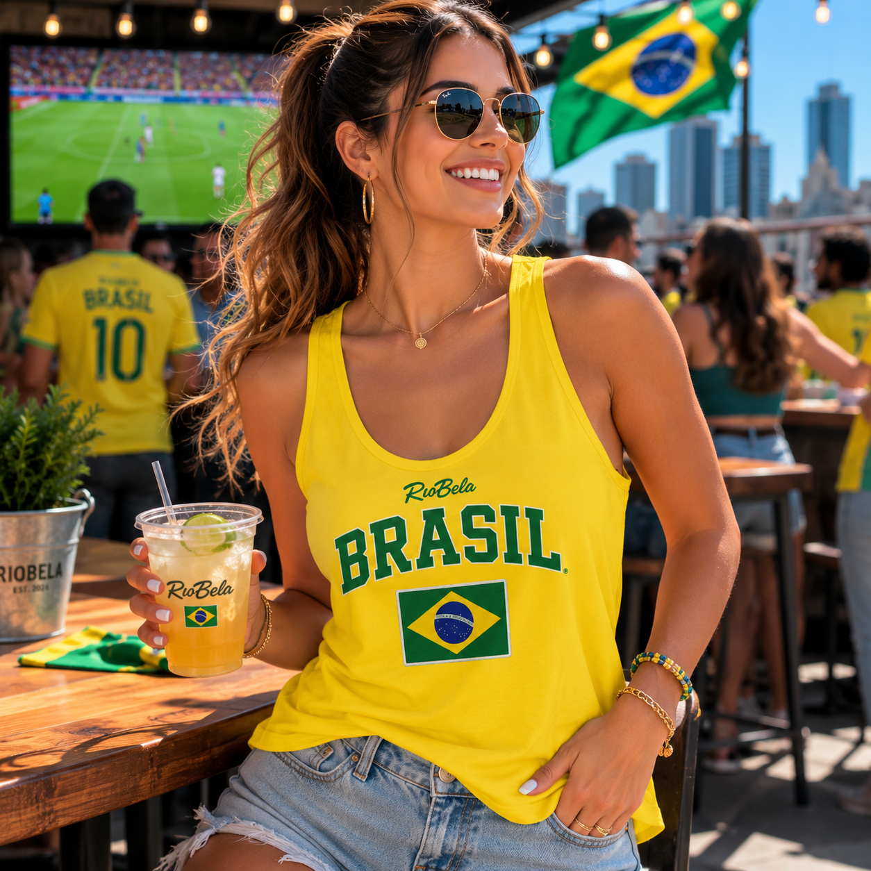 Brazil Women’s Cotton Tank Top